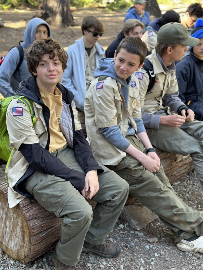 Julien at Boy Scouts leadership camp